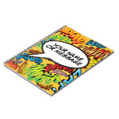 Ihre Nachrichten-Sprechblase Spaß Retro-Comicbuch Notizblock (Linke Seite)