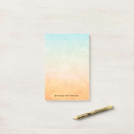 Ihre Nachrichtenfarbe Post-it Klebezettel (Auf Schreibtisch)