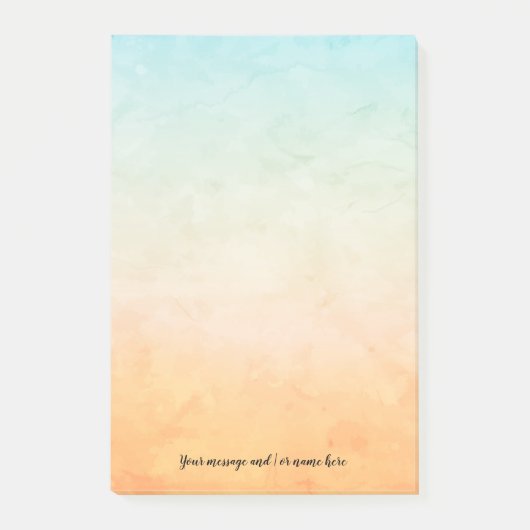 Ihre Nachrichtenfarbe Post-it Klebezettel (Vorderseite)