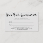 Ihre nächste Erinnerung Minimalistisch Grau Terminkarte (Vorderseite)