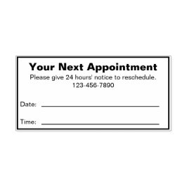 Ihre nächste Ernennung Dr. Office Patient Erinneru Permastempel