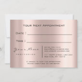 Ihre nächste Rose Gold Tropfen Black Lashes Einladung (Rückseite)