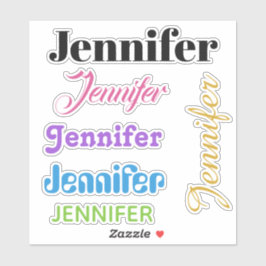 IHRE NAMEN-Aufkleber Aufkleber