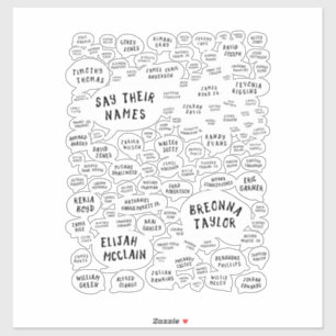 ihre Namen nennen Aufkleber