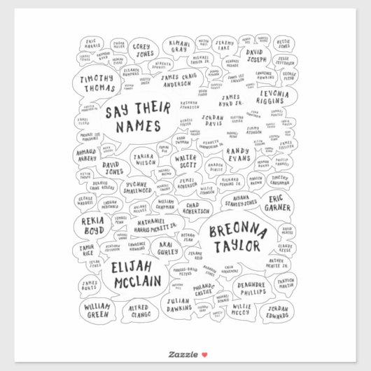 ihre Namen nennen Aufkleber (Blatt)