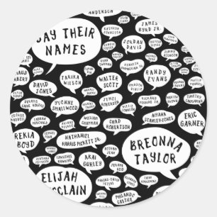 ihre Namen nennen Runder Aufkleber