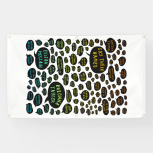 ihre Namen Regenbogen Banner