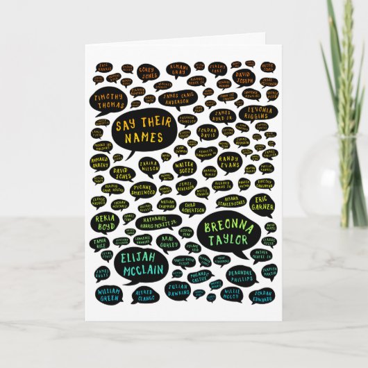 ihre Namen Regenbogen Karte (Vorderseite)