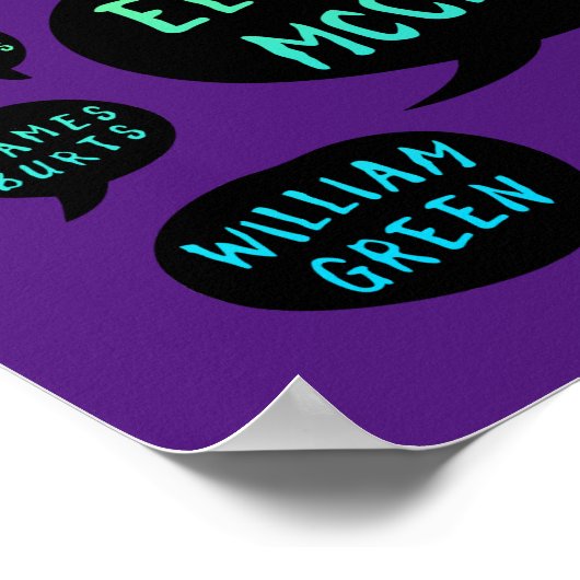 ihre Namen Regenbogen Poster (Ecke)