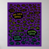 ihre Namen Regenbogen Poster (Vorne)