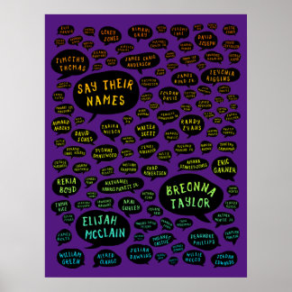 ihre Namen Regenbogen Poster