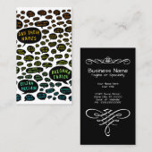 ihre Namen Regenbogen Visitenkarte (Vorne/Hinten)