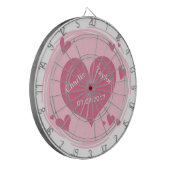 Ihre Namen u. Datum in einer Dartscheibe (Vorderseite Links)