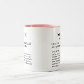 Ihre Namensdefinition Zweifarbige Tasse (Mittel)