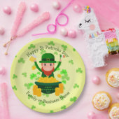 Ihre Namensmeldung St Patricks Day Leprechaun Gold Pappteller (Party)