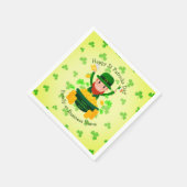 Ihre Namensmeldung St Patricks Day Leprechaun Gold Serviette (Ecke)