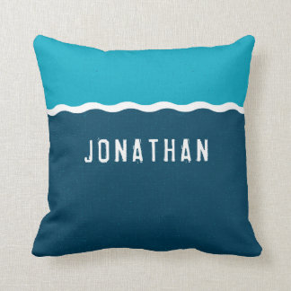 Ihre Namensozean-Wellen Kissen
