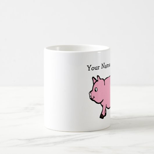 Ihre NamensPernsonlize rosa Kaffeetasse (Mittel)