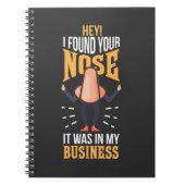 Ihre Nase gefunden, die es in meinen Geschäftsmita Notizblock (Vorderseite)