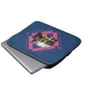 Ihre Notebook-Ärmel für Foto und Monogramm Laptopschutzhülle (Vorne Knopf)