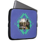 Ihre Notebook-Ärmel für Foto und Monogramm Laptopschutzhülle (Vorne Rechts)