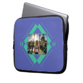 Ihre Notebook-Ärmel für Foto und Monogramm Laptopschutzhülle (Vorderseite Links)
