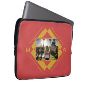 Ihre Notebook-Ärmel für Foto und Monogramm Laptopschutzhülle (Vorne Rechts)