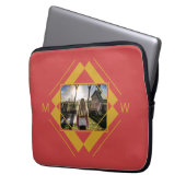 Ihre Notebook-Ärmel für Foto und Monogramm Laptopschutzhülle (Vorderseite Links)