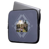 Ihre Notebook-Ärmel für Foto und Monogramm Laptopschutzhülle (Vorderseite Links)