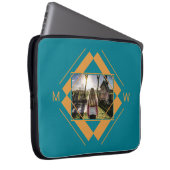 Ihre Notebook-Ärmel für Foto und Monogramm Laptopschutzhülle (Vorne Rechts)
