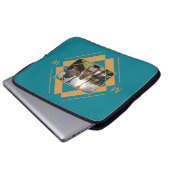 Ihre Notebook-Ärmel für Foto und Monogramm Laptopschutzhülle (Vorne Knopf)