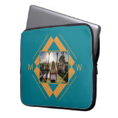 Ihre Notebook-Ärmel für Foto und Monogramm Laptopschutzhülle (Vorderseite Links)