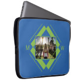 Ihre Notebook-Ärmel für Foto und Monogramm Laptopschutzhülle (Vorne Rechts)