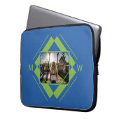 Ihre Notebook-Ärmel für Foto und Monogramm Laptopschutzhülle (Vorderseite Links)