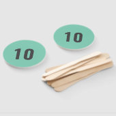 Ihre Nummer | Minze Green Event Score Paddle Fächer (Non-assembled)