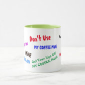 IHRE OFFICE ZUHAUSE KAFFEE-TASSE VERWENDET NICHT A TASSE (Zentrum)