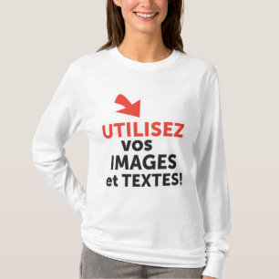 Ihre online Designs DIY auf französisch drucken T-Shirt