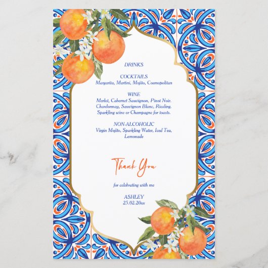 Ihre orange blaue Hauptkarte Squeeze (Rückseite)