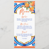 Ihre orange blaue Hauptkarte Squeeze Menükarte (Vorderseite)