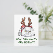 Ihre Ornamente sind Geschichte Postkarte (Stehend Vorderseite)