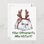 Ihre Ornamente sind Geschichte Postkarte (Vorne/Hinten)