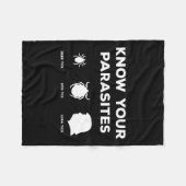 Ihre Parasiten alle außer Trump Protest karikiert Fleecedecke (Vorderseite (Horizontal))