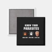 Ihre Parasiten kennen - Funny Anti Trump Magnet (Vorderseite/Rückseite)