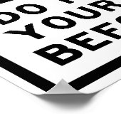 Ihre Perlen nicht vergießen, bevor Sie mit dem Sch Poster (Ecke)