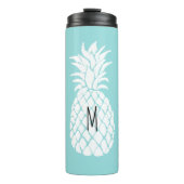 Ihre personalisierte Ananas in Monogramm hinzufüge Thermosbecher (Vorderseite)