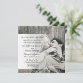 Ihre personalisierte Hochzeitseinladung des Fotos Einladung (Stehend Vorderseite)