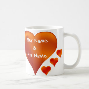 Ihre personalisierte Liebe-Tasse der Namen Kaffeetasse