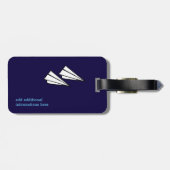 ihre personalisierte Reise Gepäckanhänger (Rückseite horizontal)