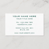 Ihre Personalisierte Visitenkarte für Farben und S (Rückseite)