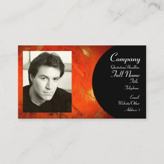 Ihre Picture Business Card hinzufügen Visitenkarte (Vorderseite)